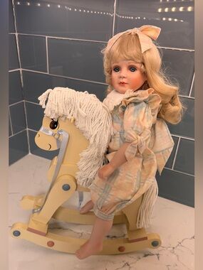 “Amy- with Rocking Horse” by Jane Zidjunas, The Hamilton Collection (No. 4167)